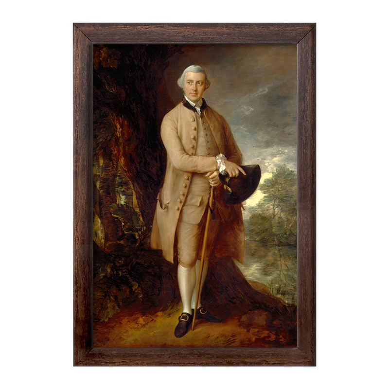 تابلو خندالو طرح نقاشی ویلیام جانستون اثر توماس گینزبرو کد F12491