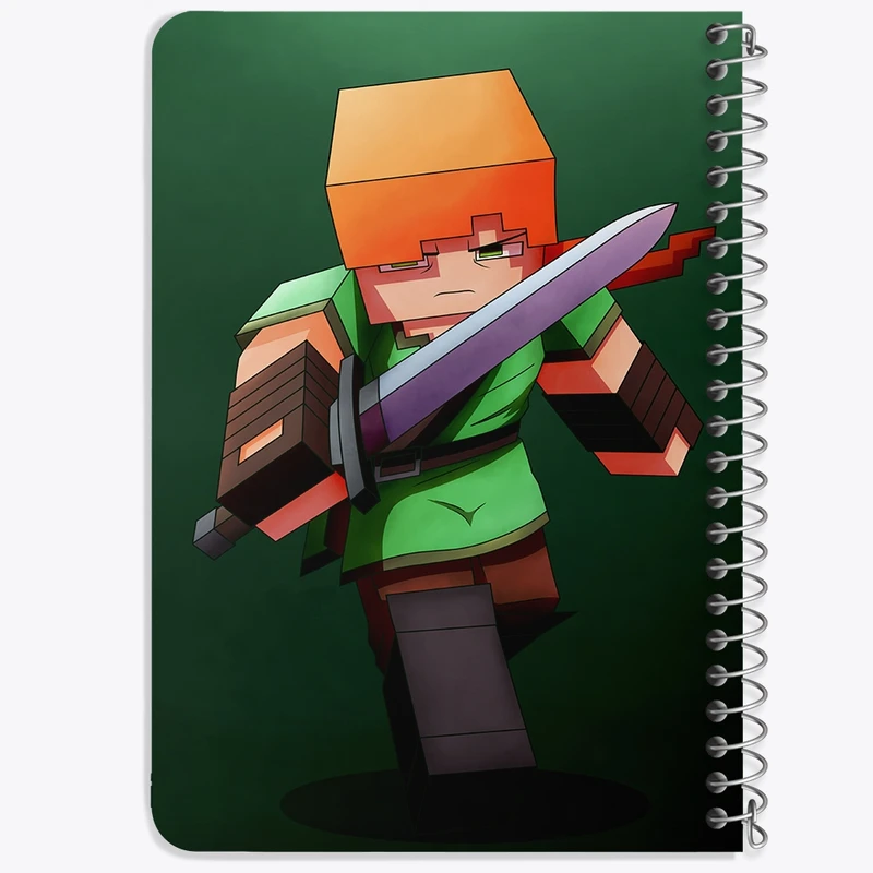 دفتر یادداشت 50 برگ خندالو طرح بازی ماینکرافت (Minecraft) کد 36998