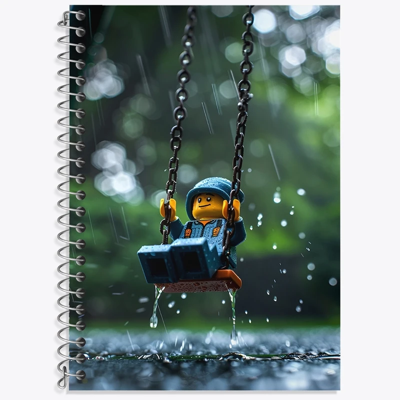 دفتر لغت 50 برگ خندالو طرح لگو (Lego) کد F4229