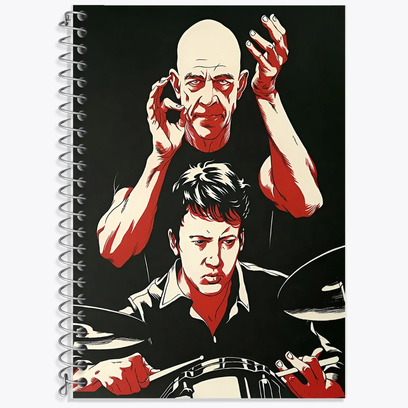 دفتر زبان دوخط 50 برگ خندالو طرح ویپلش (Whiplash) کد F13553