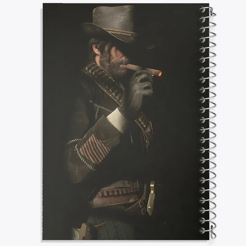 دفتر مشق 50 برگ خندالو طرح رد دد (Red Dead) کد F4459