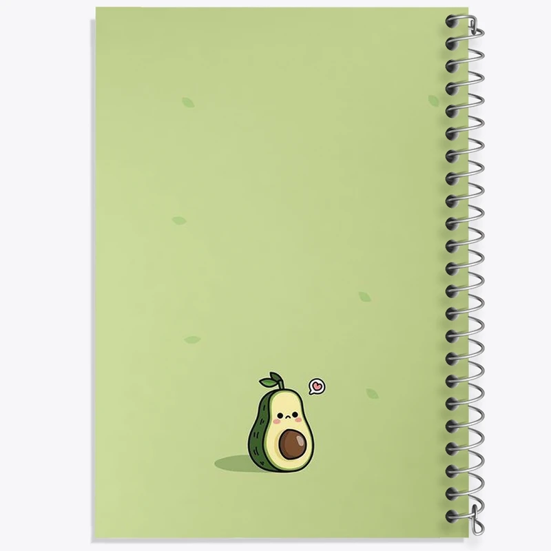 دفتر طراحی 50 برگ خندالو طرح آووکادو بامزه کد N1906
