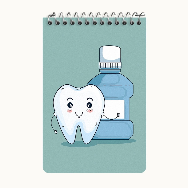 دفتر یادداشت 50 برگ خندالو طرح دندان و دندان پزشکی کودکانه کد F9818