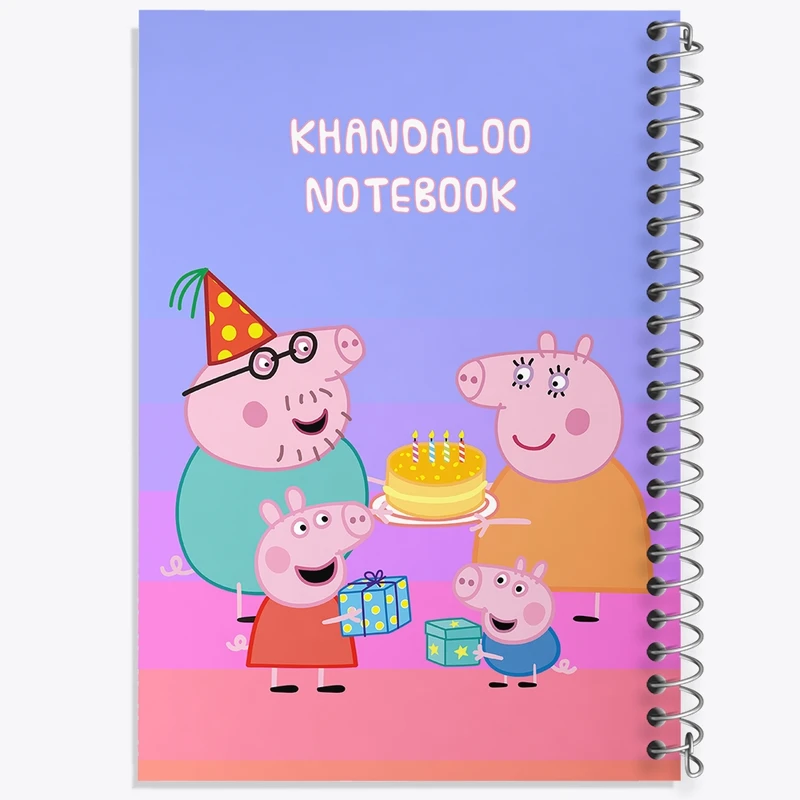 دفتر طراحی 50 برگ خندالو طرح انیمیشن پپا پیگ (Peppa Pig) کد N9236