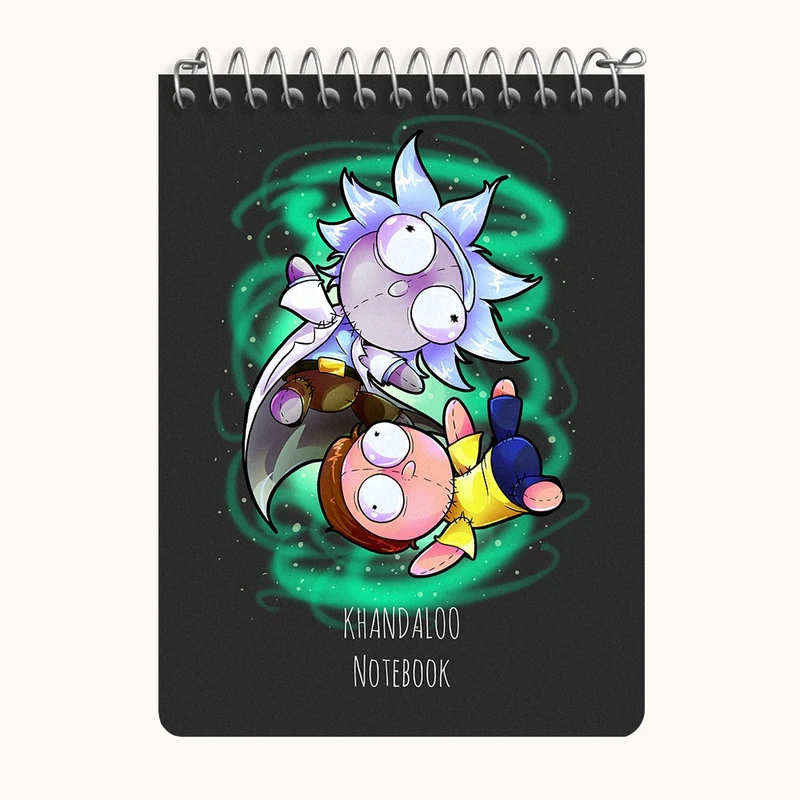 دفتر یادداشت 50 برگ خندالو طرح ریک و مورتی (Rick and Morty) کد N8939