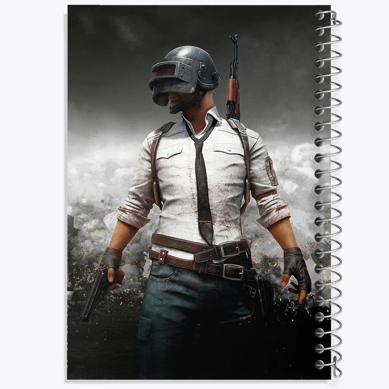 دفتر طراحی 50 برگ خندالو طرح بازی پابجی PUBG  کد 3785
