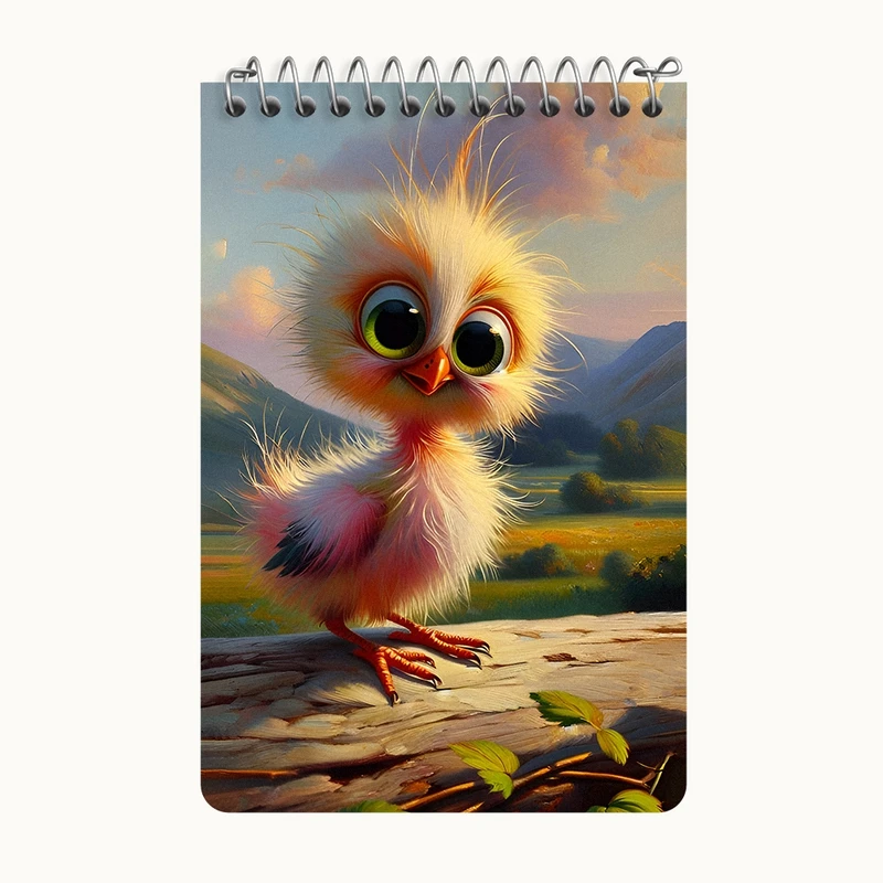 دفتر یادداشت 50 برگ خندالو طرح جوجه کد F11580