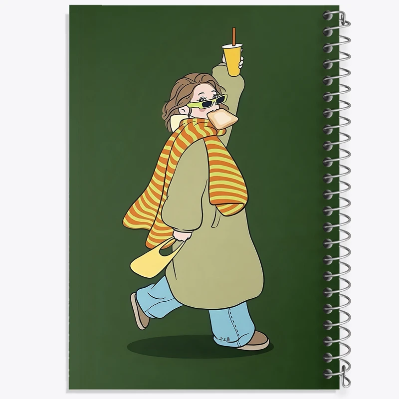 دفتر مشق 100 برگ خندالو طرح دخترانه فانتزی کد N7449