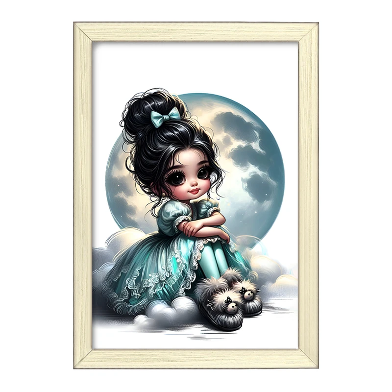 تابلو خندالو طرح دخترانه کیوت کد F5512