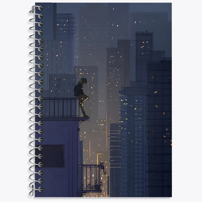 دفتر نت موسیقی 50 برگ خندالو طرح شب کد N7273