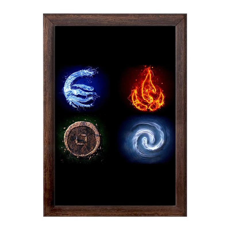 تابلو خندالو طرح چهار عنصر آواتار Avatar  کد 12741