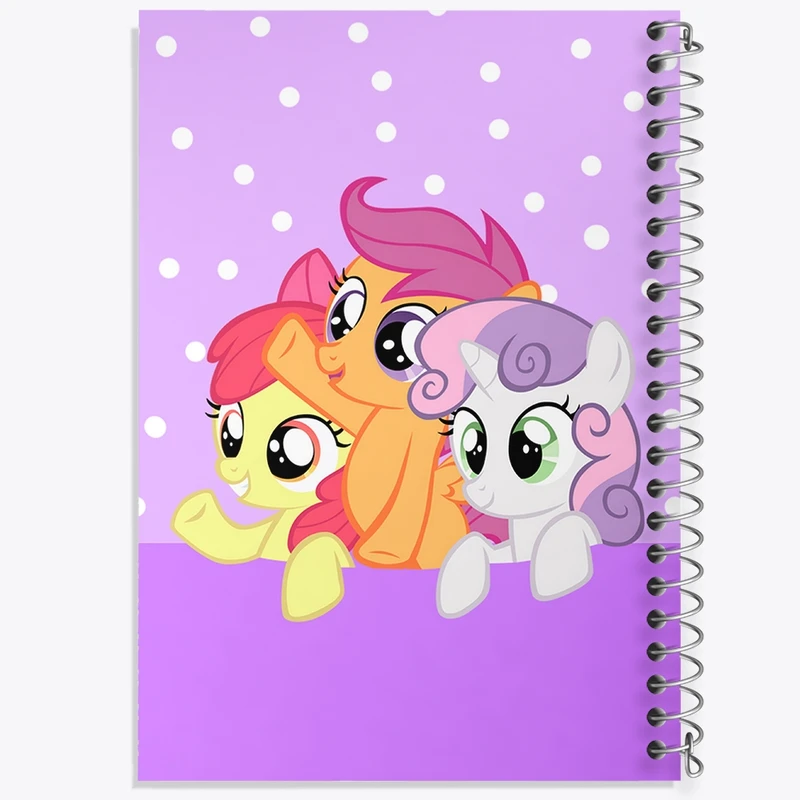 دفتر طراحی 50 برگ خندالو طرح اسب پونی کد 24859