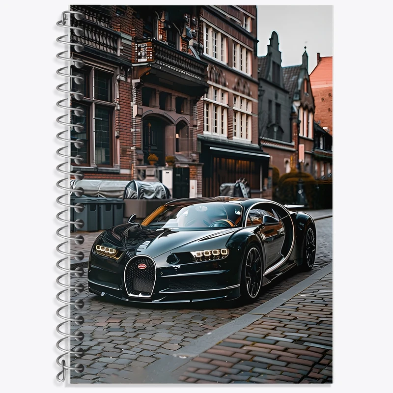 دفتر زبان 50 برگ خندالو مدل سه خط طرح ماشین اسپرت کد F11564