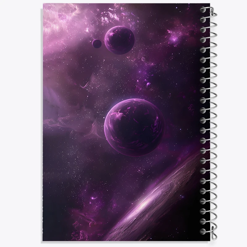 دفتر مشق 50 برگ خندالو طرح کهکشان کد F3737