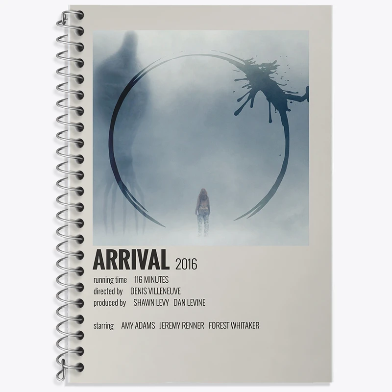 دفتر زبان دوخط 50 برگ خندالو طرح ورود (Arrival) کد F13352