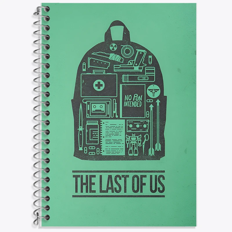 دفتر زبان دوخط 50 برگ خندالو طرح لست آف آس (The Last Of Us) کد F13596