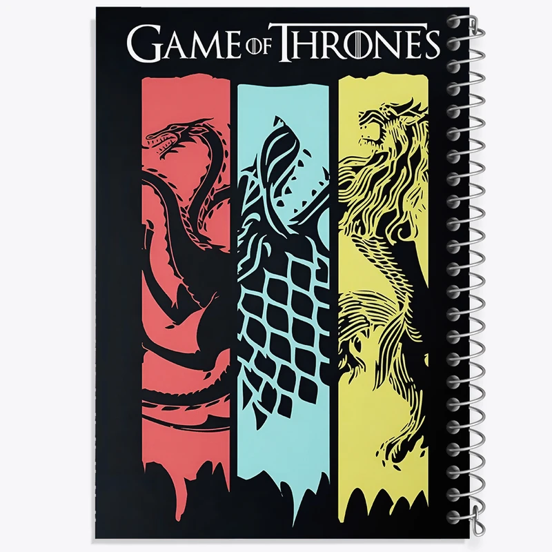 دفتر مشق 100 برگ خندالو طرح گیم آف ترونز (Game of Thrones)  کد F4682