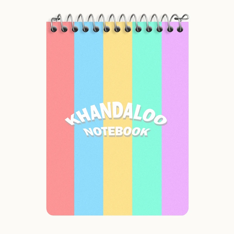 دفتر یادداشت 50 برگ خندالو طرح رنگی رنگی کد N8036