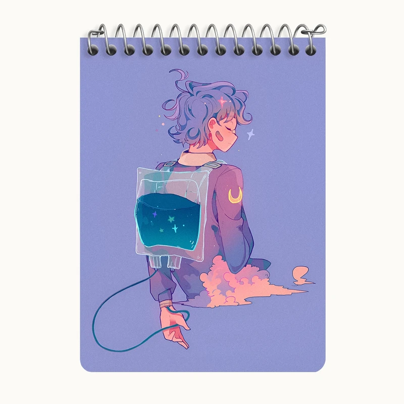 دفتر یادداشت 50 برگ خندالو طرح دخترانه فاتزی کد N8217