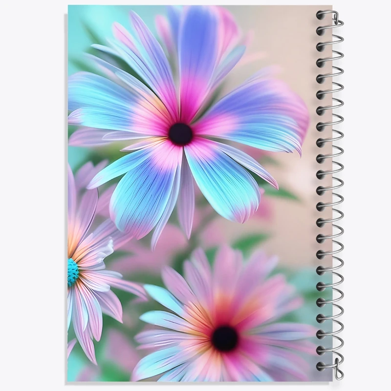 دفتر ژورنال نویسی 50 برگ خندالو مدل نقطه ای طرح گل کد F10926