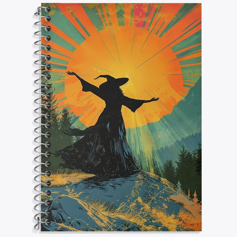 دفتر زبان 50 برگ خندالو مدل سه خط طرح جادوگر کد F3053