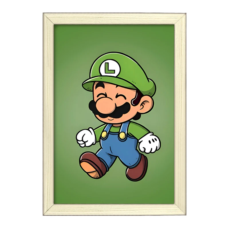 تابلو خندالو طرح لوئیجی سوپر ماریو (Super Mario) کد F9425