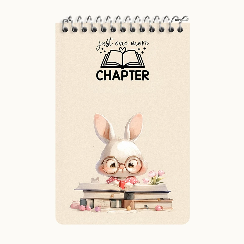 دفتر یادداشت 50 برگ خندالو طرح Just One More Chapter کد F5848