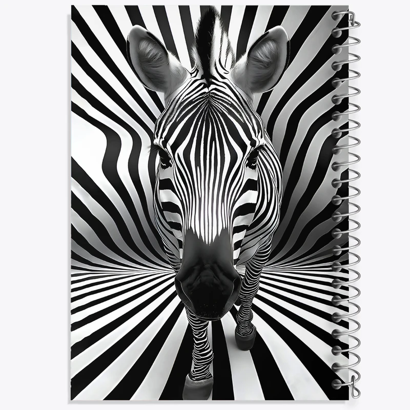 دفتر مشق 50 برگ خندالو طرح گورخر کد F9938