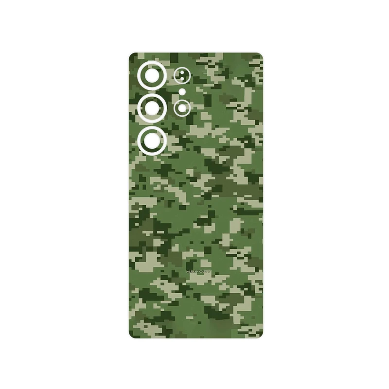 برچسب پوششی ماهوت مدل Army_Green_Pixel مناسب برای گوشی موبایل سامسونگ Galaxy S25 Ultra