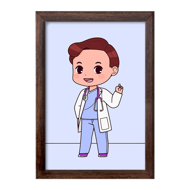 تابلو خندالو طرح پزشک و پرستار کودکانه کد 36488