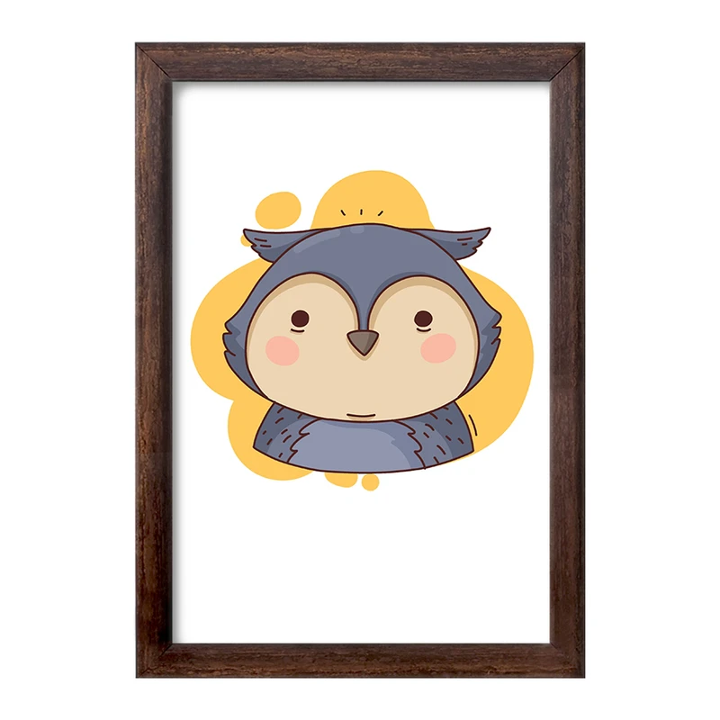 تابلو خندالو طرح جغد حیوانات بامزه کد 37172