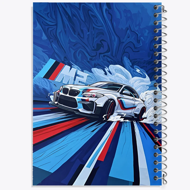 دفتر مشق 50 برگ خندالو طرح ماشین مسابقه ای کد F4956