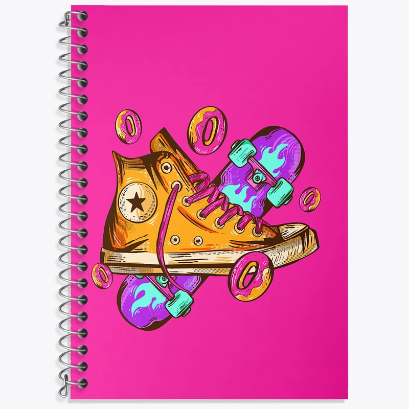 دفتر زبان 50 برگ خندالو طرح کانورس (Converse) کد N9362