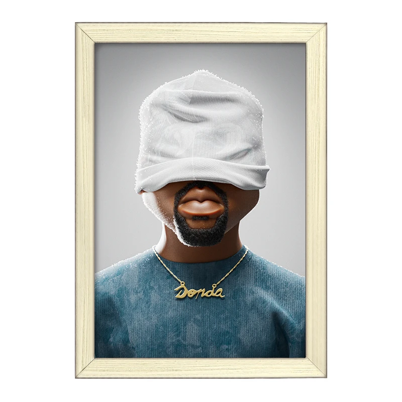 تابلو خندالو طرح کانیه وست (Kanye West) کد F759