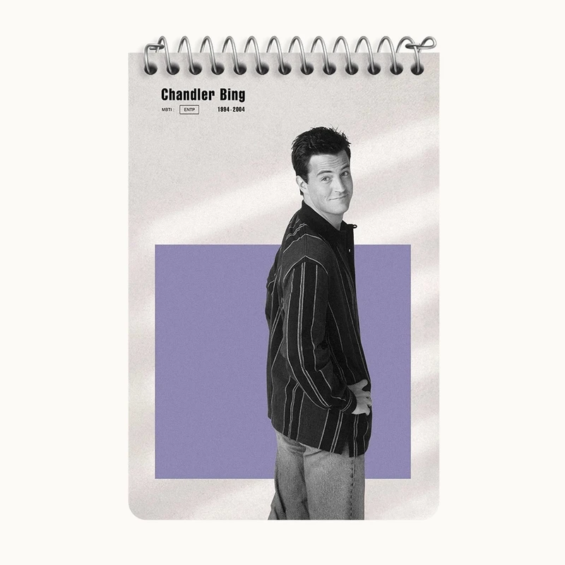 دفتر یادداشت 50 برگ خندالو طرح متیو پری (Matthew Perryi) کد F11937