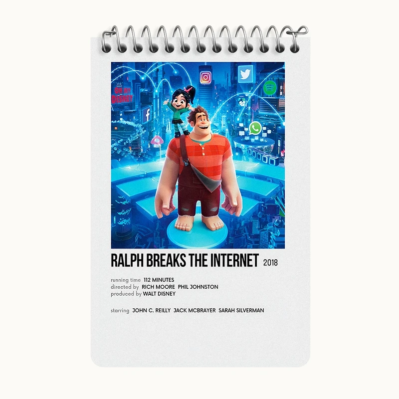دفتر یادداشت 50 برگ خندالو طرح رالف خرابکار (Wreck-It Ralph) کد F13240