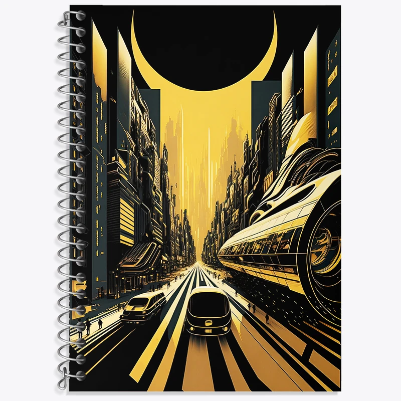 دفتر نت موسیقی 50 برگ خندالو طرح شهر مدرن کد F4702