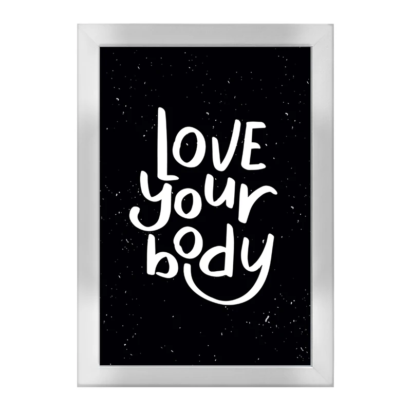 تابلو خندالو طرح Love Your Body کد F1057