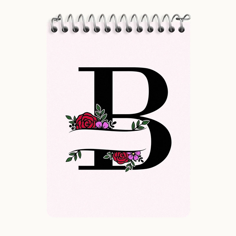 دفتر یادداشت 50 برگ خندالو طرح حرف B کد N3337
