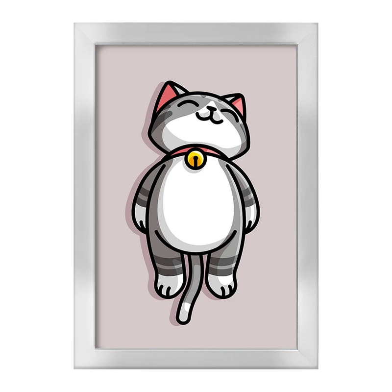 تابلو خندالو طرح حیوانات بامزه گربه کد 28384