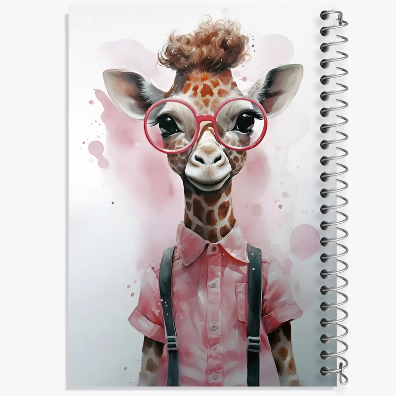 دفتر مشق 100 برگ خندالو طرح زرافه کد F12627