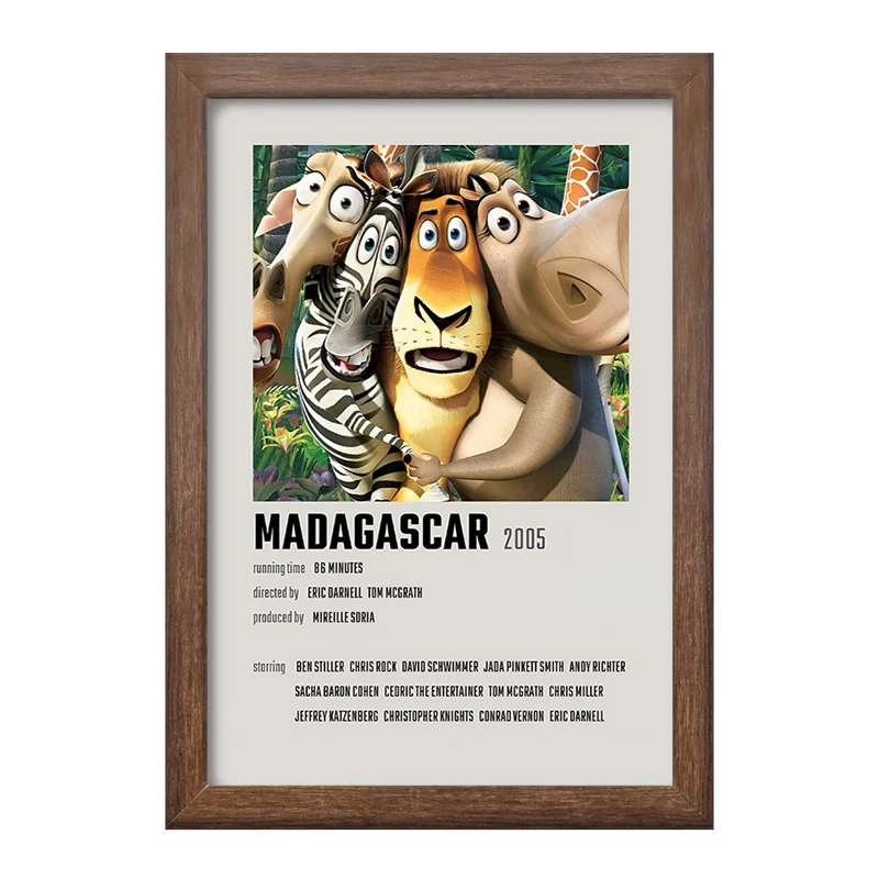 تابلو خندالو طرح ماداگاسکار (Madagascar) کد F13237