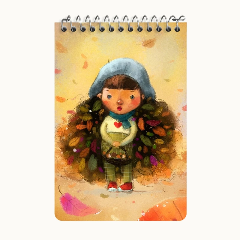 دفتر یادداشت 50 برگ خندالو طرح دخترانه کد F8196