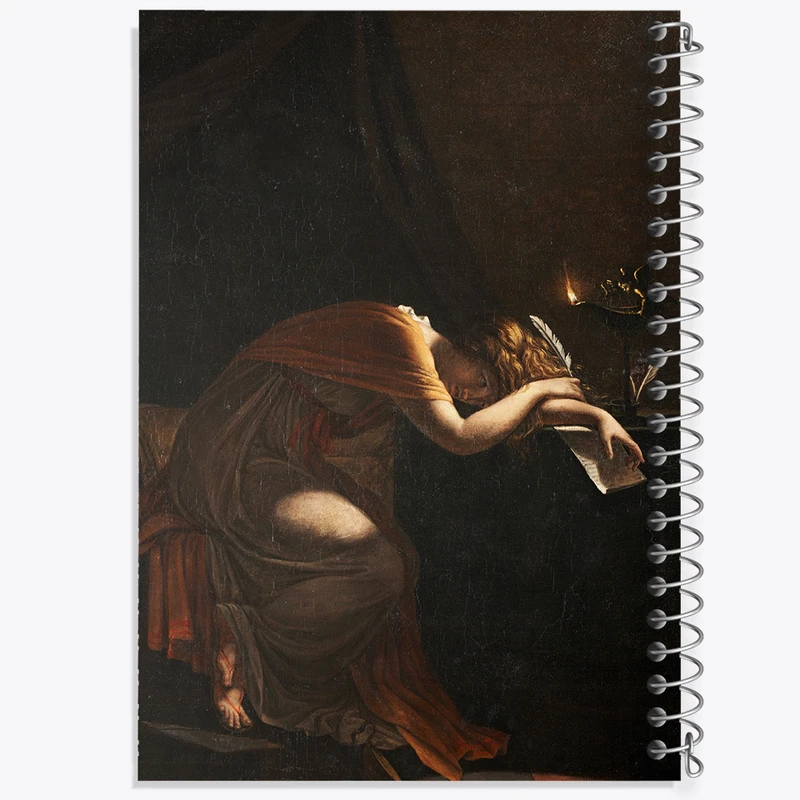 دفتر مشق 100 برگ خندالو طرح نقاشی مرگ سوفونیسبا اثر پیر نرسیس گوئرین کد F12119