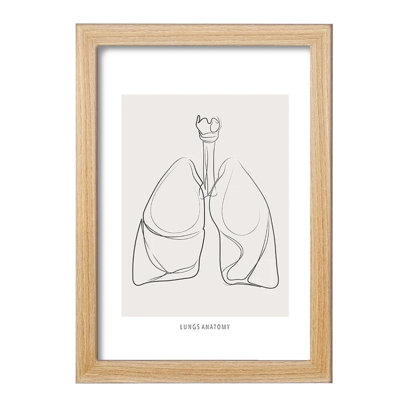 تابلو خندالو طرح آناتومی ریه ها (Lungs Anatomy) کد F13898