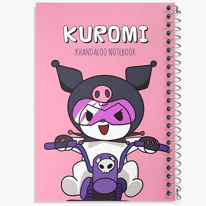 دفتر شطرنجی 50 برگ خندالو طرح کرومی (Kuromi) کد N8988