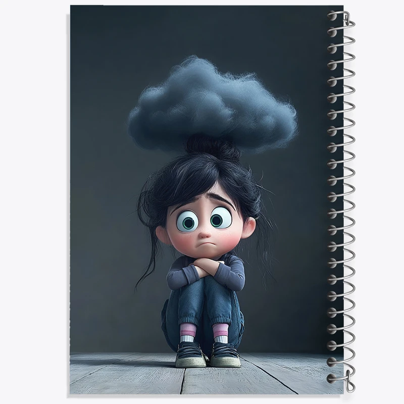 دفتر مشق 50 برگ خندالو طرح دخترانه کد F8751