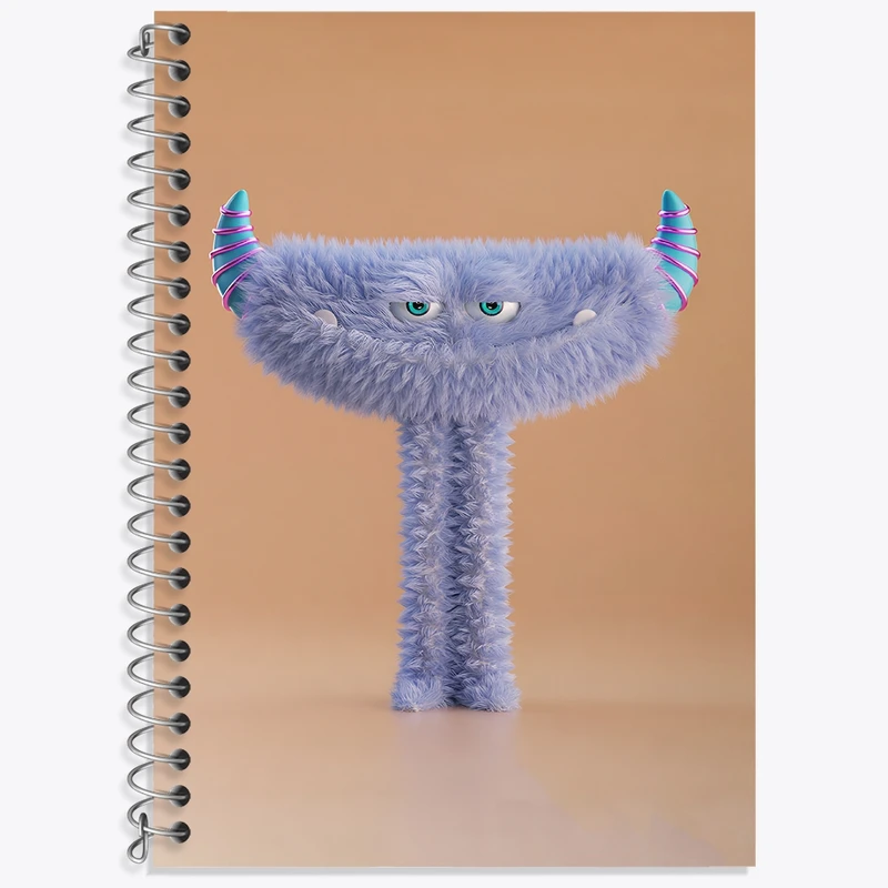 دفتر لغت 50 برگ خندالو طرح هیولای بامزه کد F3337