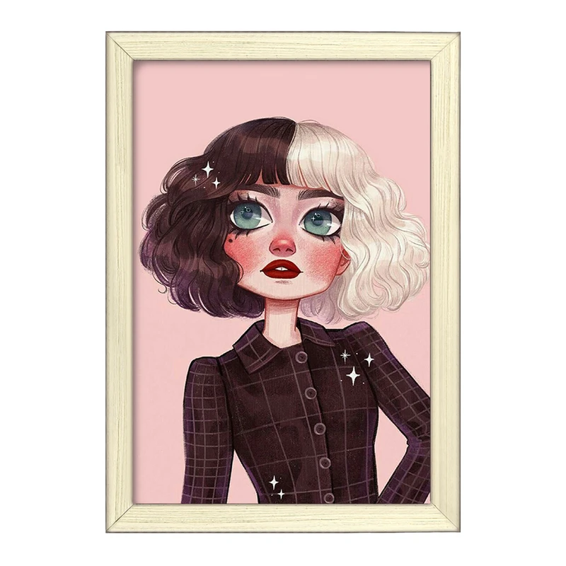 تابلو خندالو طرح کروئلا Cruella  کد 10754