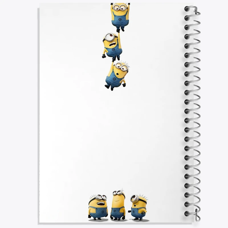 دفتر طراحی 50 برگ خندالو طرح مینیون‌ها (Minions) کد F3384